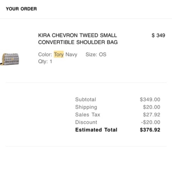 Tory Burch Kira Quilted Chevron - Picture 2 of 2